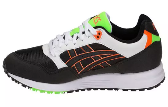 Кроссовки унисекс с низким верхом, черные/оранжевые Asics
