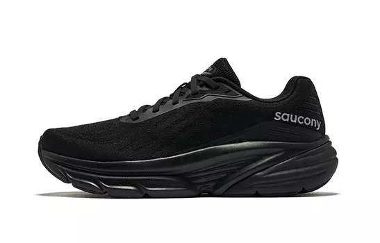 Кроссовки унисекс с низким верхом, черные/серебристые Saucony