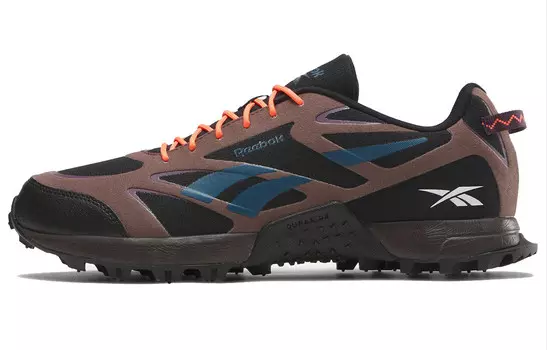 Кроссовки унисекс с низким верхом, черные/зеленые Reebok