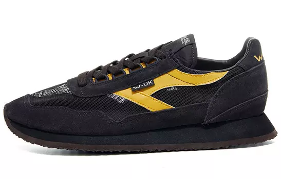 Кроссовки унисекс с низким верхом, черные/желтые Norman Walsh