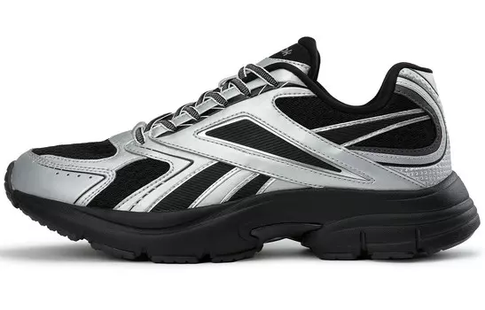 Кроссовки унисекс с низким верхом, черный/серебряный Reebok