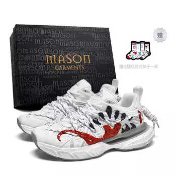 Кроссовки унисекс с низким верхом Masongarments, цвет Galaxy Gray (Venom) with Free Gift