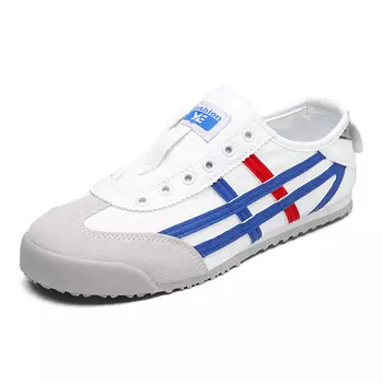 Кроссовки унисекс с низким верхом, новые, белый, синий Locke