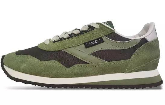 Кроссовки унисекс с низким верхом оливково-зеленого цвета Norman Walsh