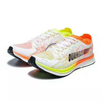 Кроссовки унисекс с низким верхом оранжево-красные флуоресцентно-зеленые Duangou