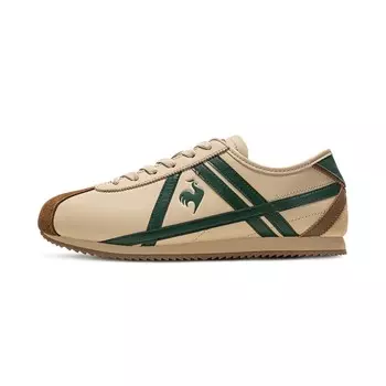 Кроссовки унисекс с низким верхом пшенично-коричневые/зеленые Le Coq Sportif
