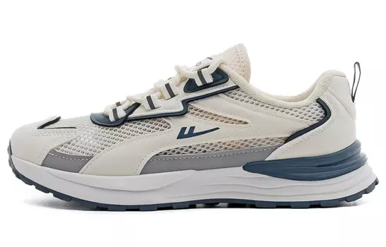 Кроссовки унисекс с низким верхом серо-синие Warrior