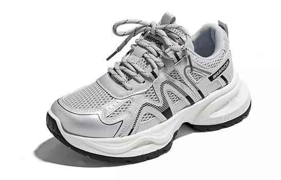 Кроссовки унисекс с низким верхом серые Warrior