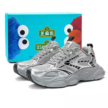 Кроссовки унисекс с низким верхом Sesame Street, цвет Cool Black