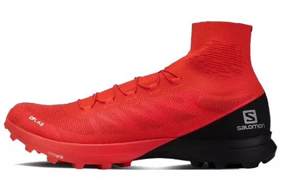 Кроссовки унисекс средней высоты, красные/черные Salomon