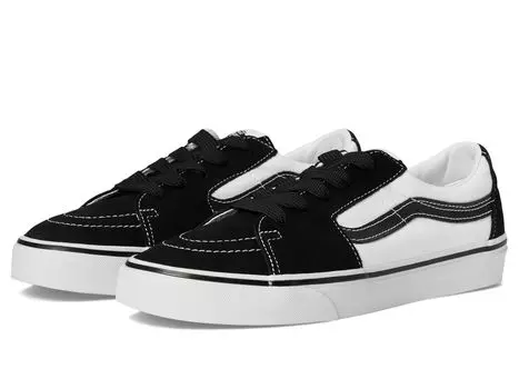 Кроссовки Unisex Vans SK8-Low, цвет Two-Tone Black/White