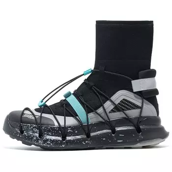 Кроссовки унисекс высокие черный и серый Carbonstar