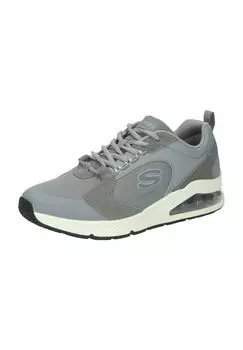 Кроссовки Уно 2 - 90-е 2, шнуровка, амортизация, мужские SKECHERS, цвет Gry