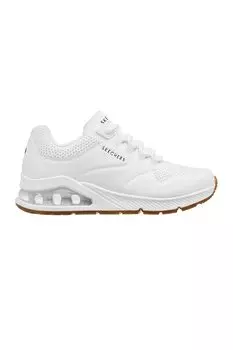 Кроссовки Uno 2-Air Round со скошенной кромкой из экокожи Skechers, белый
