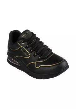 Кроссовки Uno 2 - Golden Trim, Air-Cooled Memory Foam, воздушная амортизация, женские SKECHERS, цвет Bkgd Black Durabu