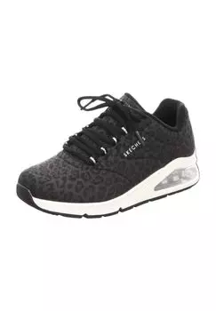 Кроссовки Uno 2 In-Kat-Neato, животное, надпись бренда, женские SKECHERS, черный
