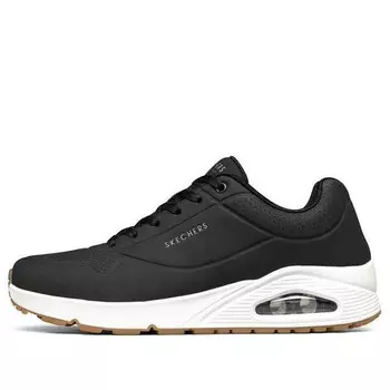 Кроссовки uno 'black white' Skechers, черный