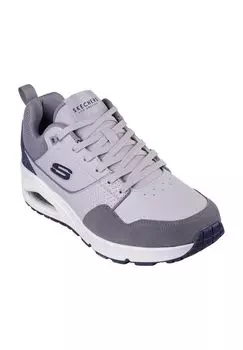 Кроссовки Uno, кожа, пятка, мужские SKECHERS, цвет Gry