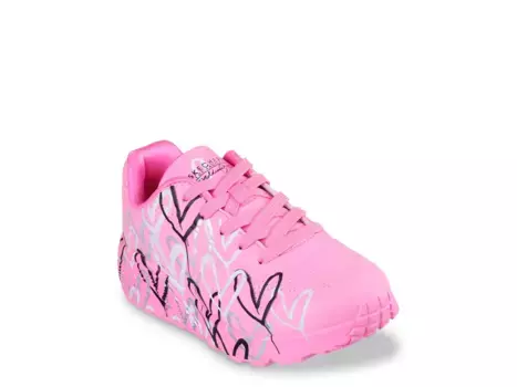 Кроссовки Uno Lite Metallic Love Sneaker Skechers, фуксия