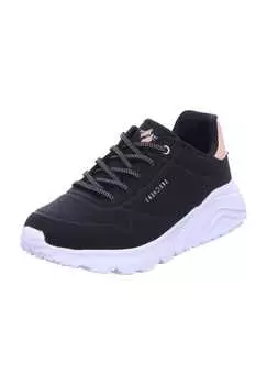 Кроссовки uno lite - металлик мода Skechers, черный