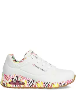Кроссовки Uno Loving Love с принтом из коллаборации с JGoldcrown Skechers, белый