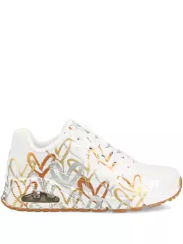 Кроссовки Uno Loving Love с принтом из коллаборации с JGoldcrown Skechers, белый