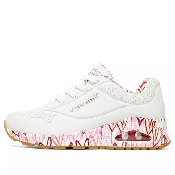 Кроссовки uno loving love x james goldcrown 'white red pink' Skechers, белый