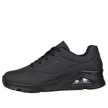 Кроссовки uno low tops athleisure casual sports shoe black Skechers, черный