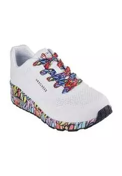 Кроссовки Uno "разрушенная любовь" вентиляционные отверстия Skechers, белый