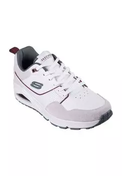 Кроссовки Uno - Retro One, кожаные, нескользящие, мужские SKECHERS, цвет Wgr