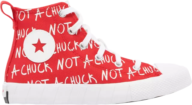 Кроссовки UNT1TL3D High PS 'Not A Chuck - Red', красный