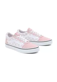 Кроссовки Уорд VANS, розово-белый