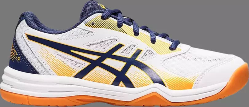 Кроссовки upcourt 5 gs 'white deep ocean' Asics, белый