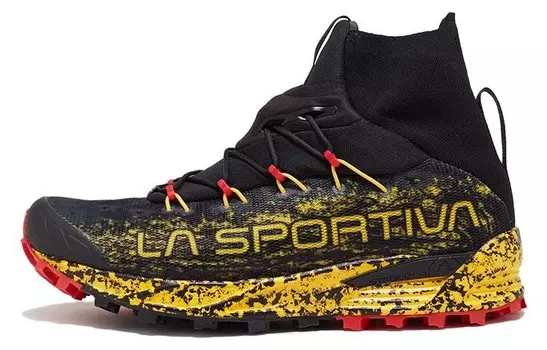 Кроссовки Uragano Hiking унисекс средней высоты, цвет черный/желтый La Sportiva