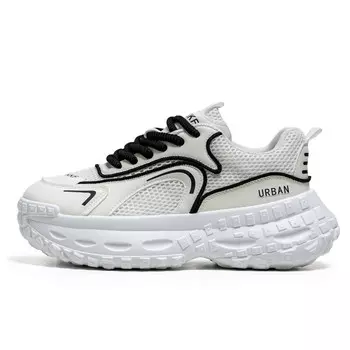 Кроссовки URBAN AUTHENTIC Chunky Sneakers Men Low-top, белый/желтый