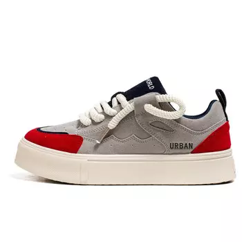 Кроссовки URBAN AUTHENTIC Skateboarding Shoes Men Low-top, белый/красный