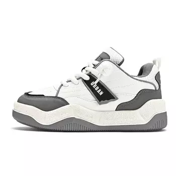 Кроссовки URBAN AUTHENTIC Skateboarding Shoes Men Low-top, белый/черный