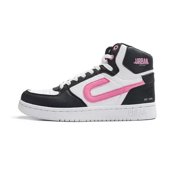 Кроссовки URBAN AUTHENTIC Skateboarding Shoes Women's High-top White/Black, белый/черный