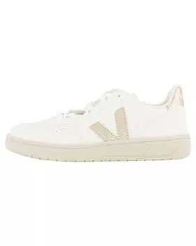 Кроссовки v-10 из бесхромированной кожи Veja, белый