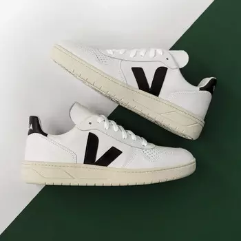 Кроссовки v-10 leather Veja, белый