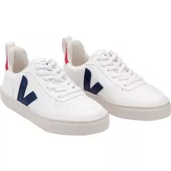 Кроссовки V-10 на шнуровке – для малышей Veja, цвет White Cobalt Pekin