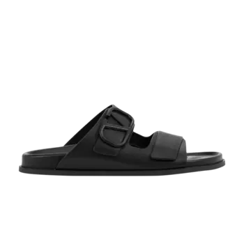 Кроссовки Valentino Double Strap Sandal, черный
