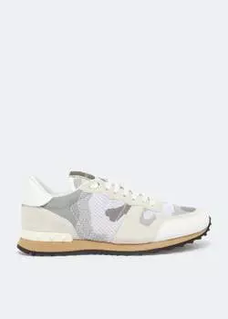 Кроссовки VALENTINO GARAVANI ROCKRUNNER CAMOUFLAGE SNEAKER, белый