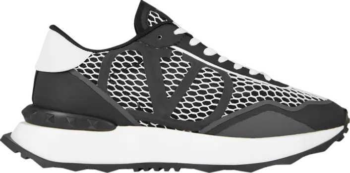 Кроссовки Valentino Netrunner Black White, черный