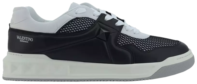 Кроссовки Valentino One Stud Low 'Black White', черный