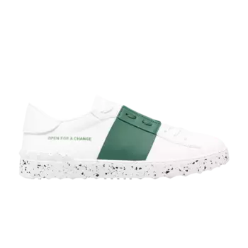 Кроссовки Valentino Open Sneaker 'Open For A Change - White Green', белый