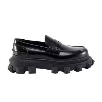 Кроссовки Valentino Trackstud Loafer, черный