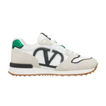 Кроссовки Valentino V Logo Pace Sneaker 'Ice Green', белый