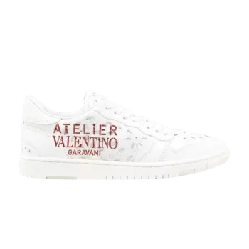 Кроссовки Valentino Valentino Wmns Graphic Print Sneaker 'Atelier - White Red', белый