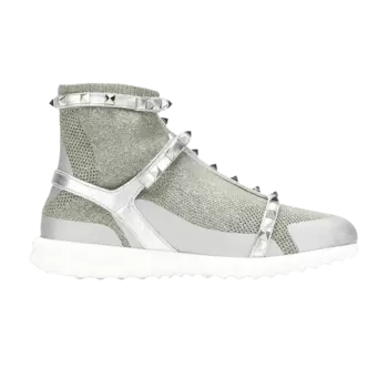 Кроссовки Valentino Valentino Wmns Rockstud Bodytech Sneaker 'Silver', серебряный